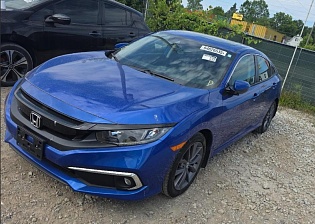 2021 Honda Civic EX Пробег 42 577 миль Передний привод Кожаный салон Понарамный люк